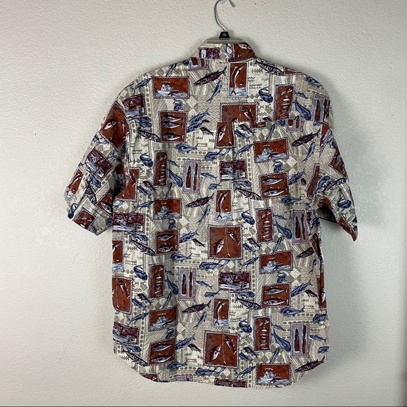 Straight Down Fishing Button Up Shirt Size XL - Picture 4 of 6